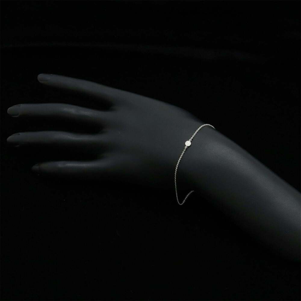 TIFFANY Authentic Silver Diamond Charm Bracelet - Picture 5 of 6